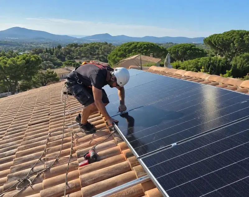 Installateur panneaux solaires Mas-de-Londres — pose photovoltaïque sur toiture