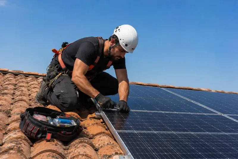 Maintenance et monitoring de panneaux solaires à Mas-de-Londres